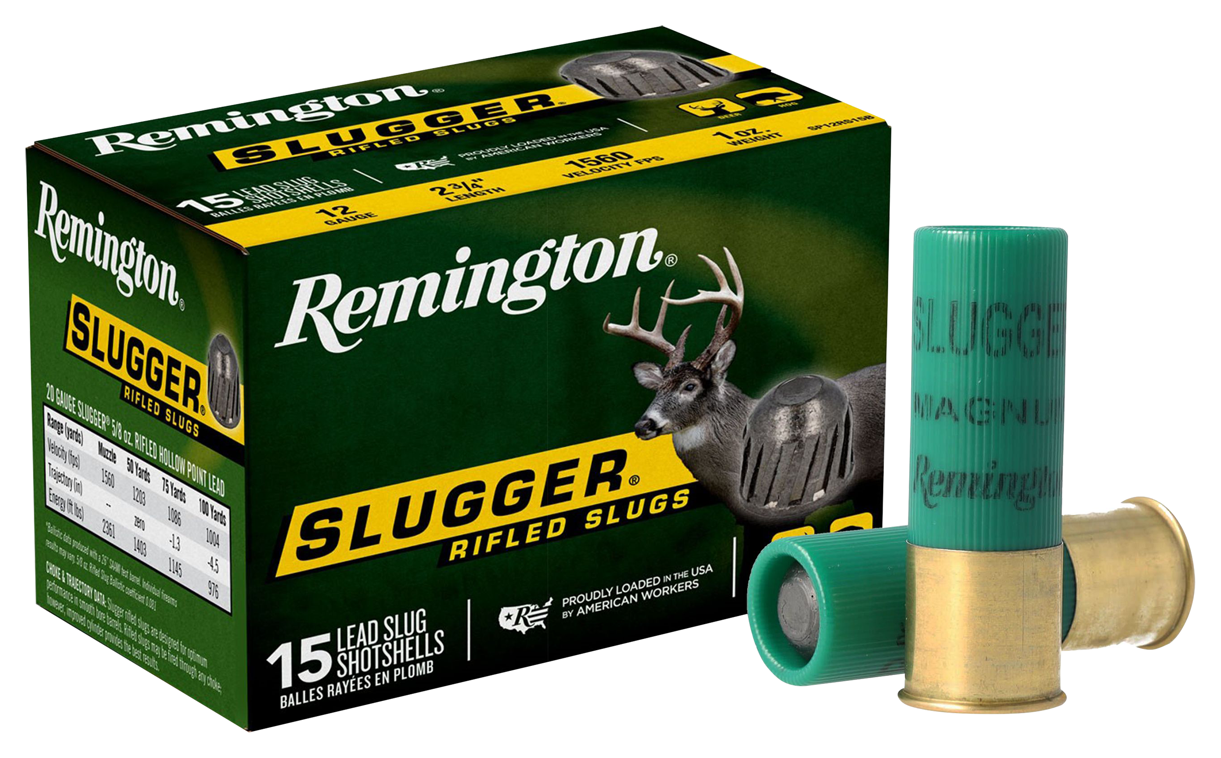 Remington Slugger Rifled Slug 12 Gauge Shotshell | Bass Pro Shops